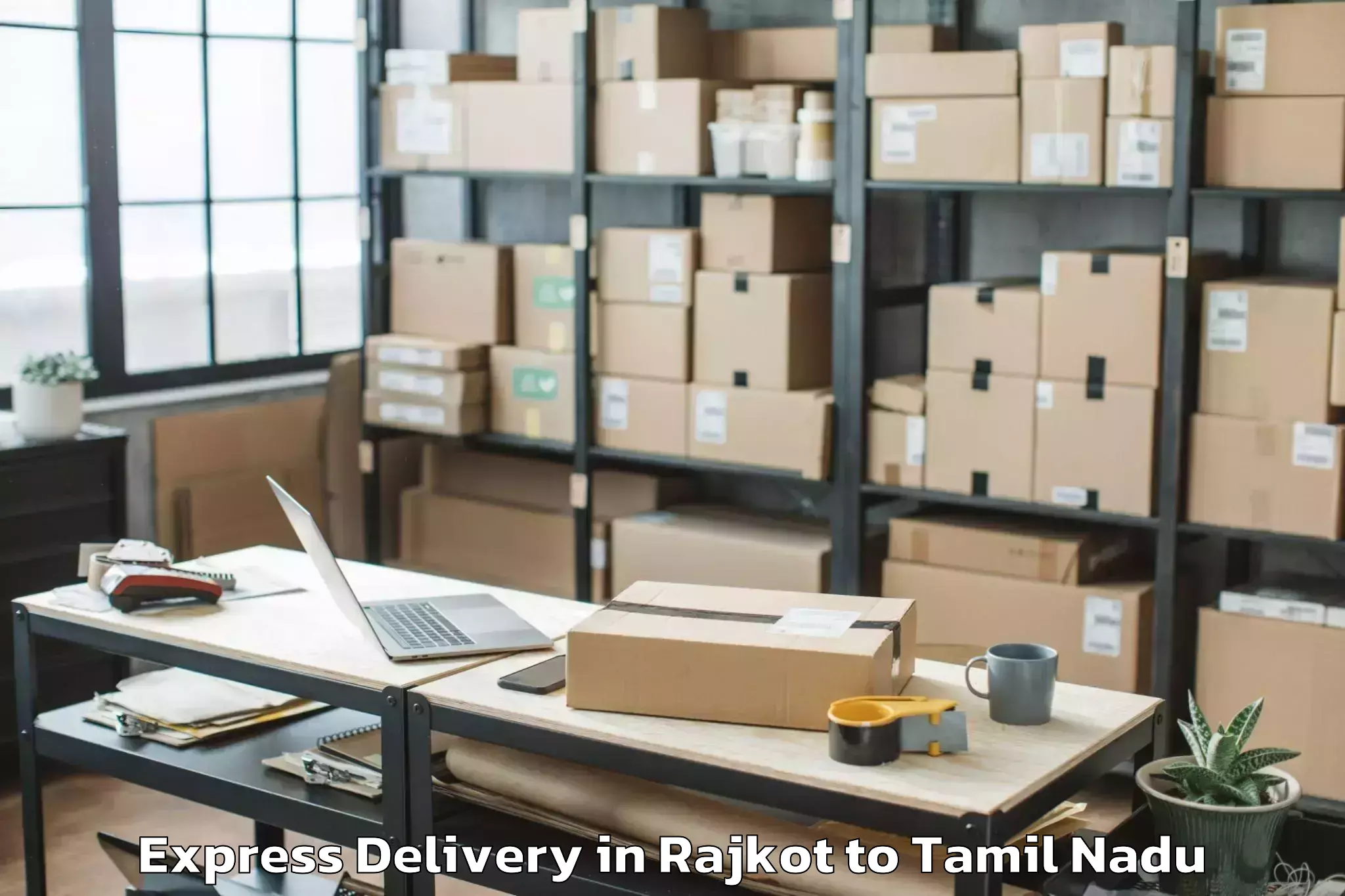 Reliable Rajkot to Thottiyam Express Delivery